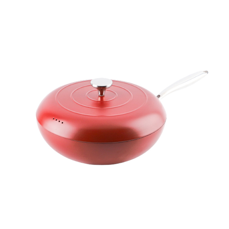 New type of wok, induction cooker, gas stove, universal appearance, level cookware, pebble non-stick wok, wholesale in stock Item Picture