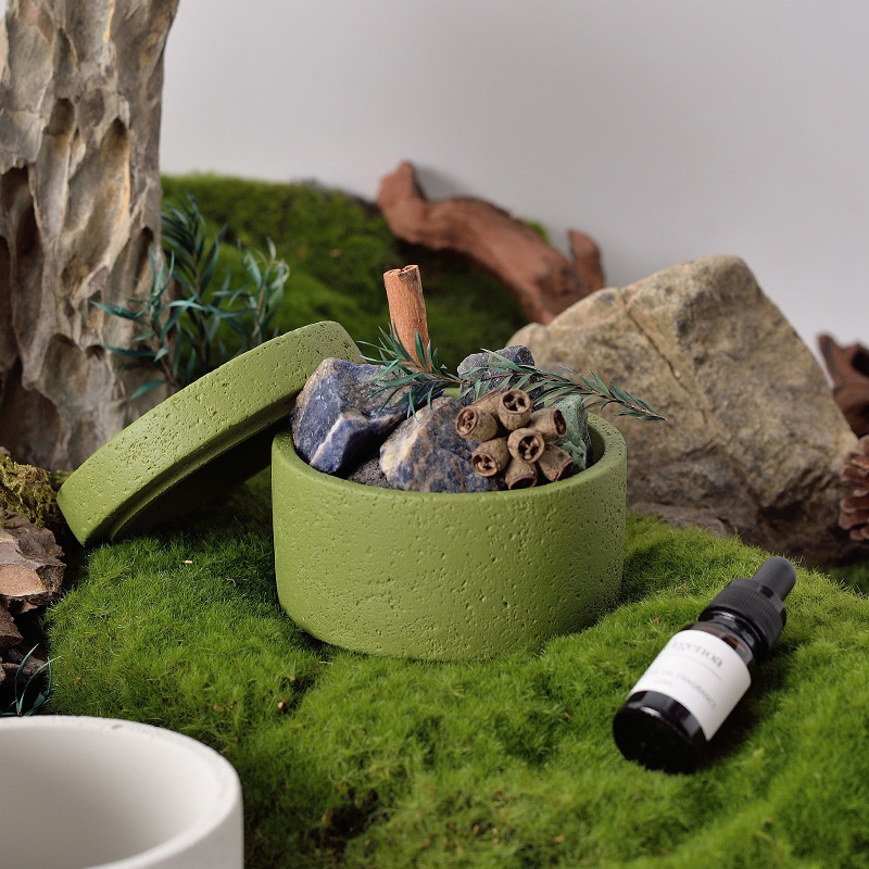 蜡烛杯蜡烛容器空杯香薰蜡烛杯浪漫香氛伴手礼物厂家直销创意水泥细节图