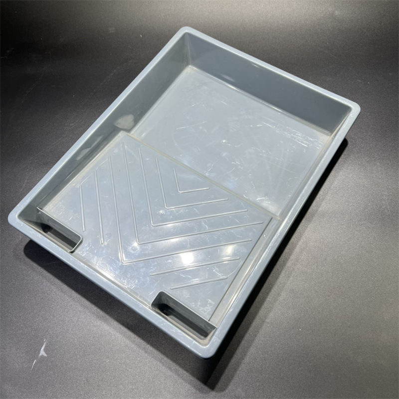 9-inch blue paint latex paint tray, thickened plastic tray, large-capacity wall painting wonder, roller painting tray Specification image
