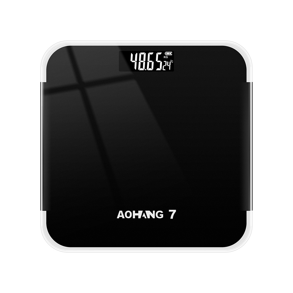 称重电子秤人体电子称家用人体秤电子秤人体充电款健康秤体重秤白底实物图