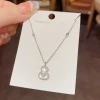 The 2025 new style of stylish, simple and versatile gourd pendant necklace with unique personality and design sense, collarbone chain for women details Picture