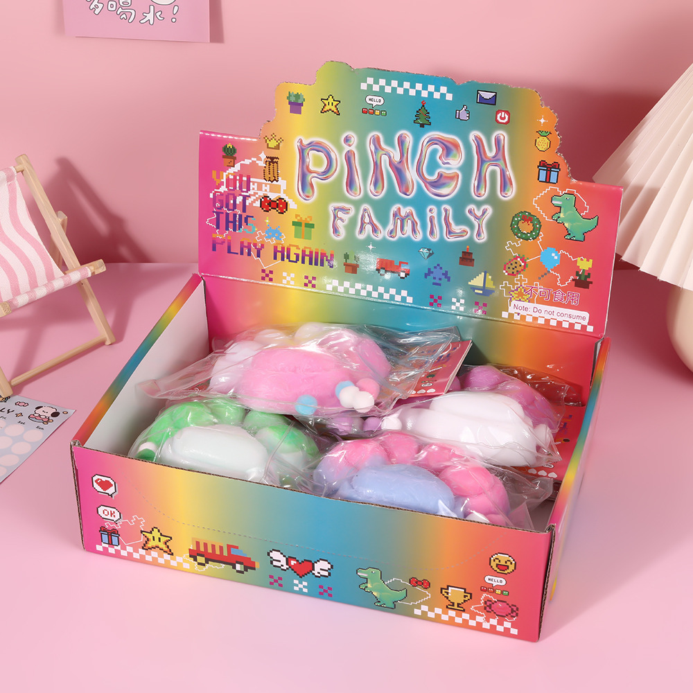 200g popular flocked stress-relieving cat paw slow rebound super soft release Pinch Fun TPR stress-relieving creative children's toy Application Scenario