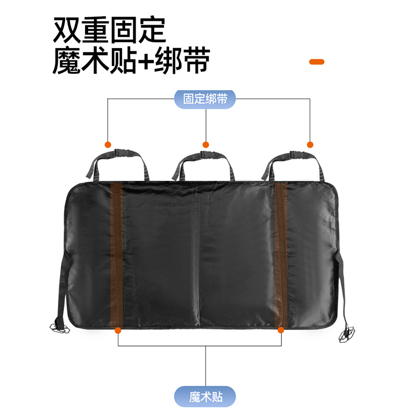 Oxford cloth car trunk storage bag, car seat storage bag, hanging multi-functional seat back mesh bag Application Scenario