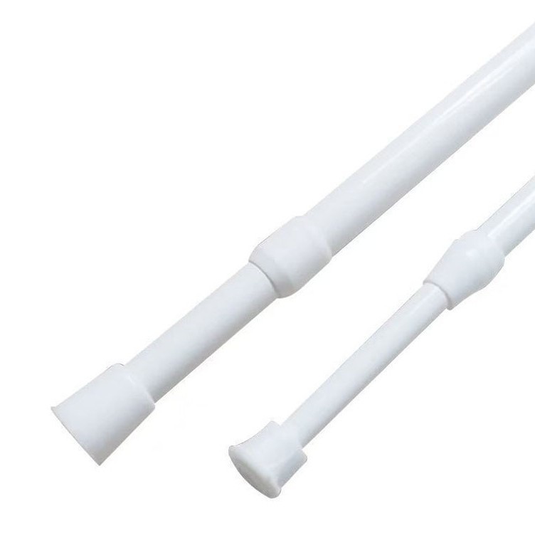 窗帘杆/门帘杆/窗帘轨道/窗帘杆罗马杆/窗帘杆轨道白底实物图