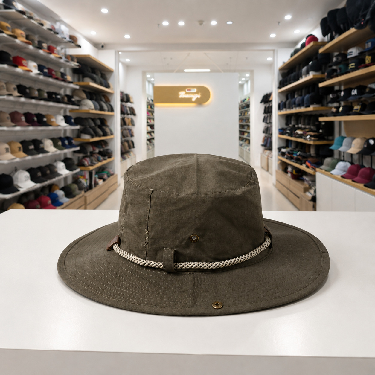 Adjustable fisherman's hat, custom-made embroidered sun protection basin hat, versatile for men and women, face-enhancing small sun hat, cross-border factory wholesale Specification image