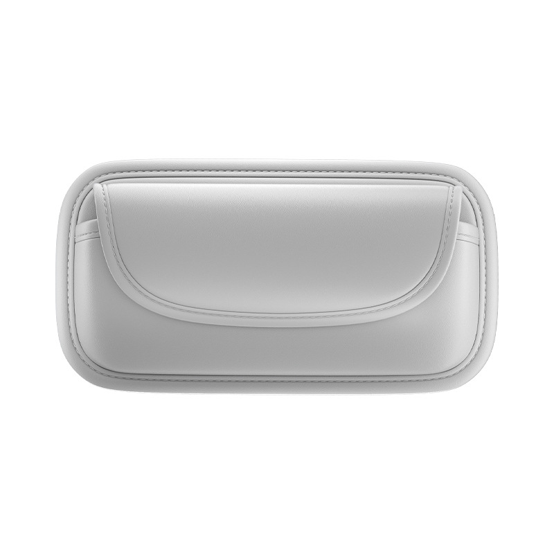 车用遮阳板眼镜盒汽车眼镜夹太阳镜收纳盒手机收纳盒汽车内饰用品白底实物图