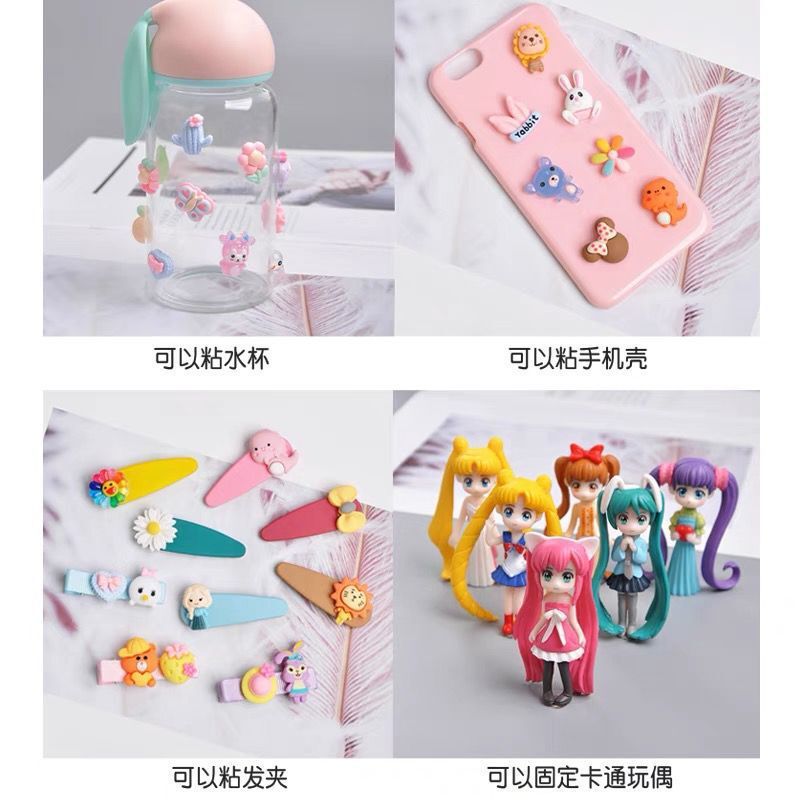 Round transparent acrylic double-sided adhesive cup resin accessories, strong traceless adhesive tape, nano double-sided tape, dot adhesive details Picture