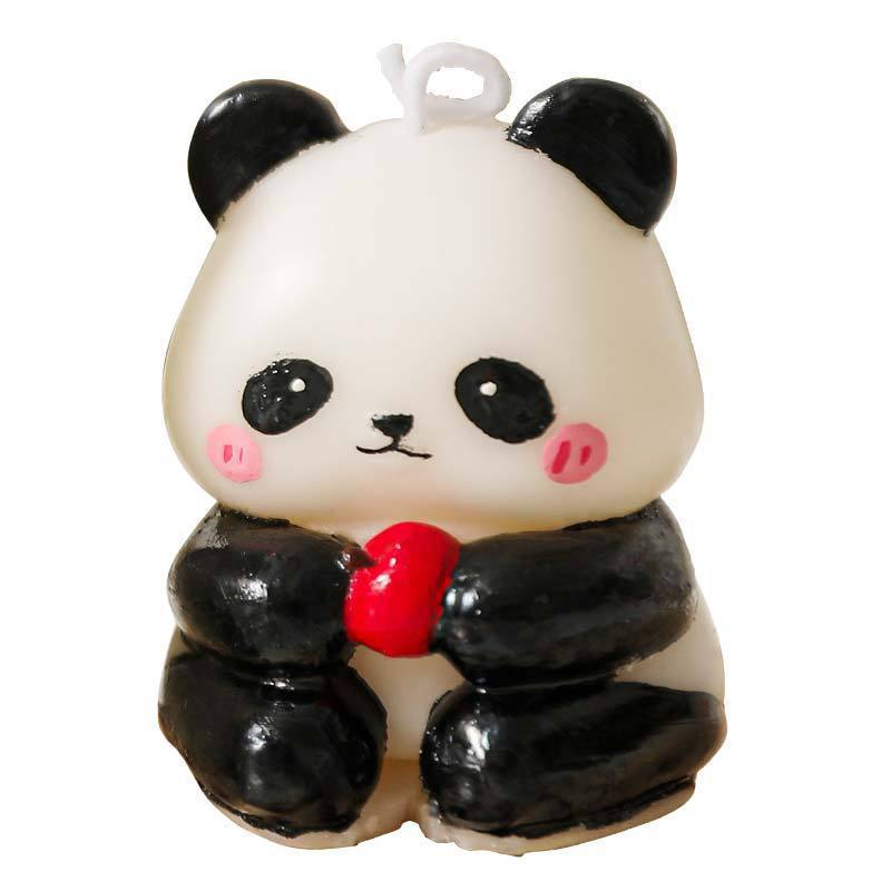 新款香薰蜡烛国宝熊猫香氛摆件伴手礼物可爱造型蜡烛景区礼品批发白底实物图