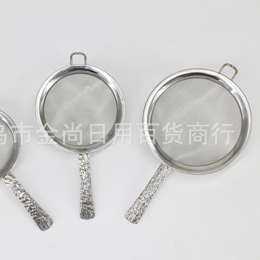 不锈钢树纹柄40目网漏304网豆浆果汁过滤网筛家用厨房滤网筛漏勺详情图2