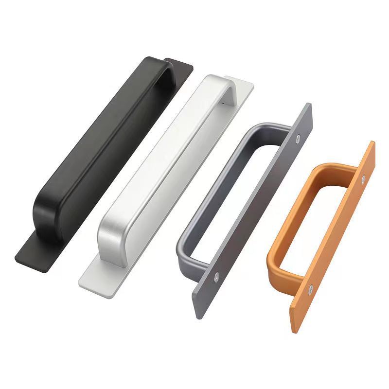 免打孔门窗拉手自粘现代简约房门玻璃门铝合金门浴室门推拉门拉手白底实物图