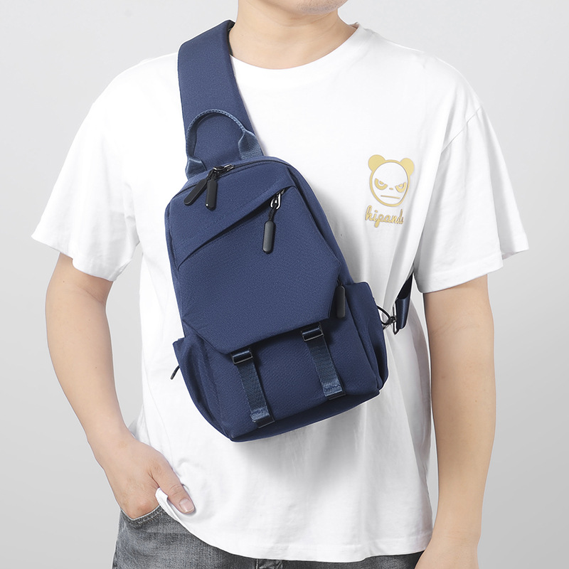 Hombre al aire libre viaje simple moda deporte estudiante una bolsa de hombro casual ligero moda crossbody bolsa de hombre pequeño Specification image