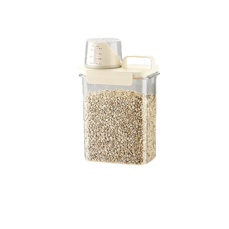 Portable grain jar, sealed jar, five-grain storage box, dry goods moisture-proof and fresh-keeping box, kitchen spice storage jar Item Picture