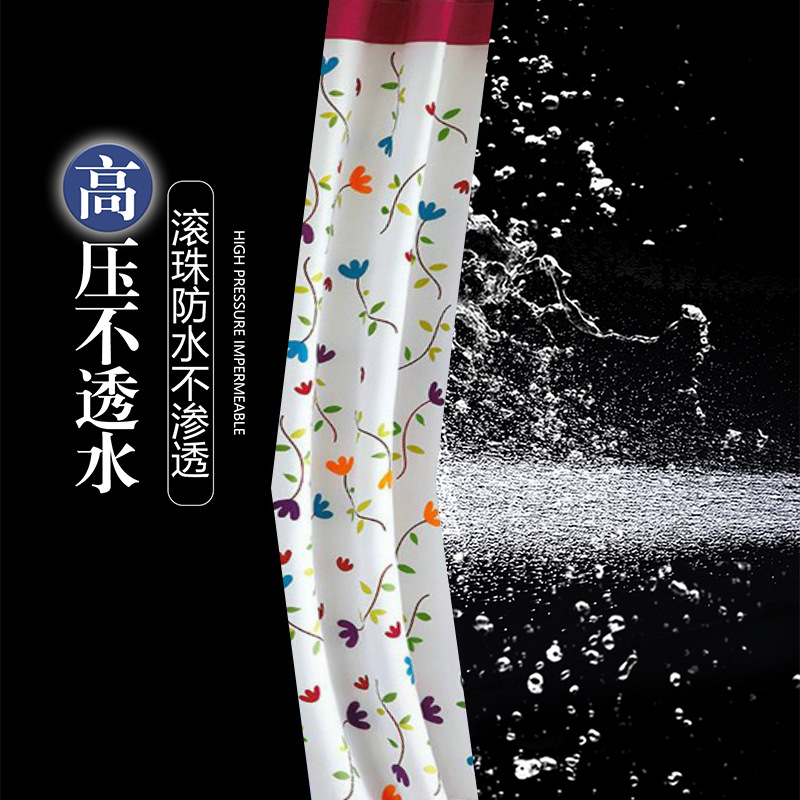浴帘/浴帘隔断帘/气泡膜/洗手间防水布/跨境细节图