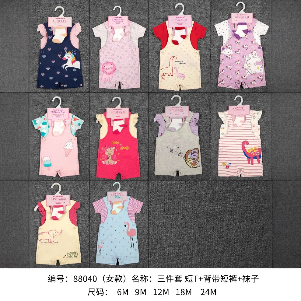 2025 New Style Boys' Class A infant Set, short-sleeved overalls, two-piece set, autumn and winter bestseller children's clothing wholesale Specification image