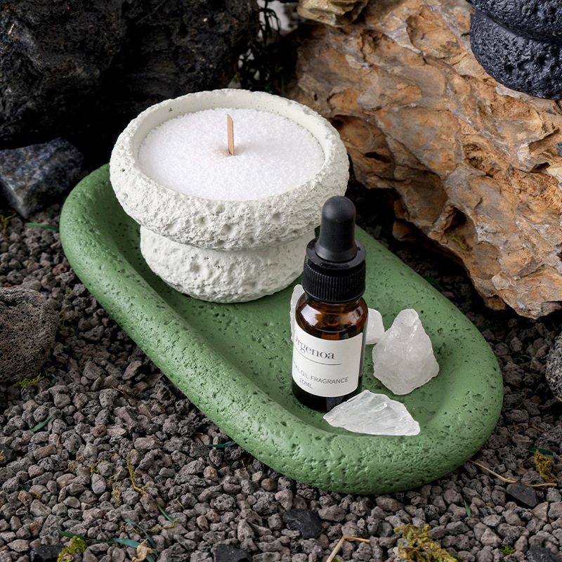 亚马逊热卖款火山石杯水泥蜡烛杯蜡容器空杯香薰蜡烛杯香氛蜡烛杯细节图