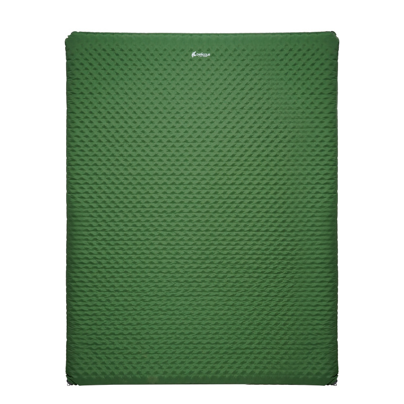 Factory direct sales of double-person large-sized outdoor camping moisture-proof sponge inflatable mattress, thickened light luxury comfortable inflatable pad