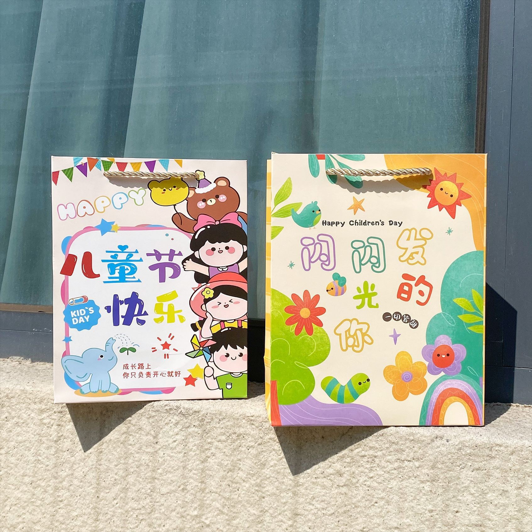 塑料手提袋实物图