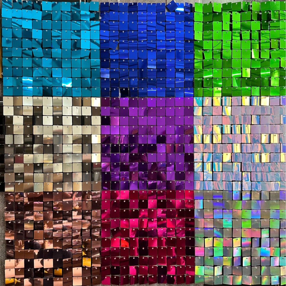 彩色反光方块拼贴画拼豆拼图孩子拼豆板创意拼图玩具