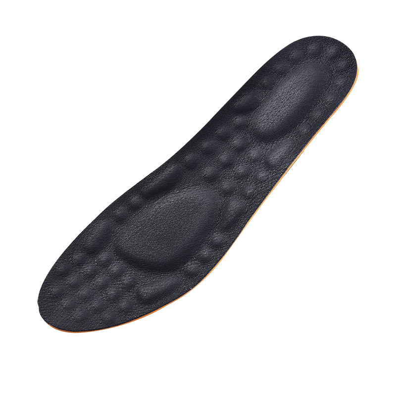 Leather insoles for men and women are breathable, sweat-absorbent, antibacterial, deodorizing, thickened for sports, highly elastic, shock-absorbing, soft, super soft and comfortable Item Picture
