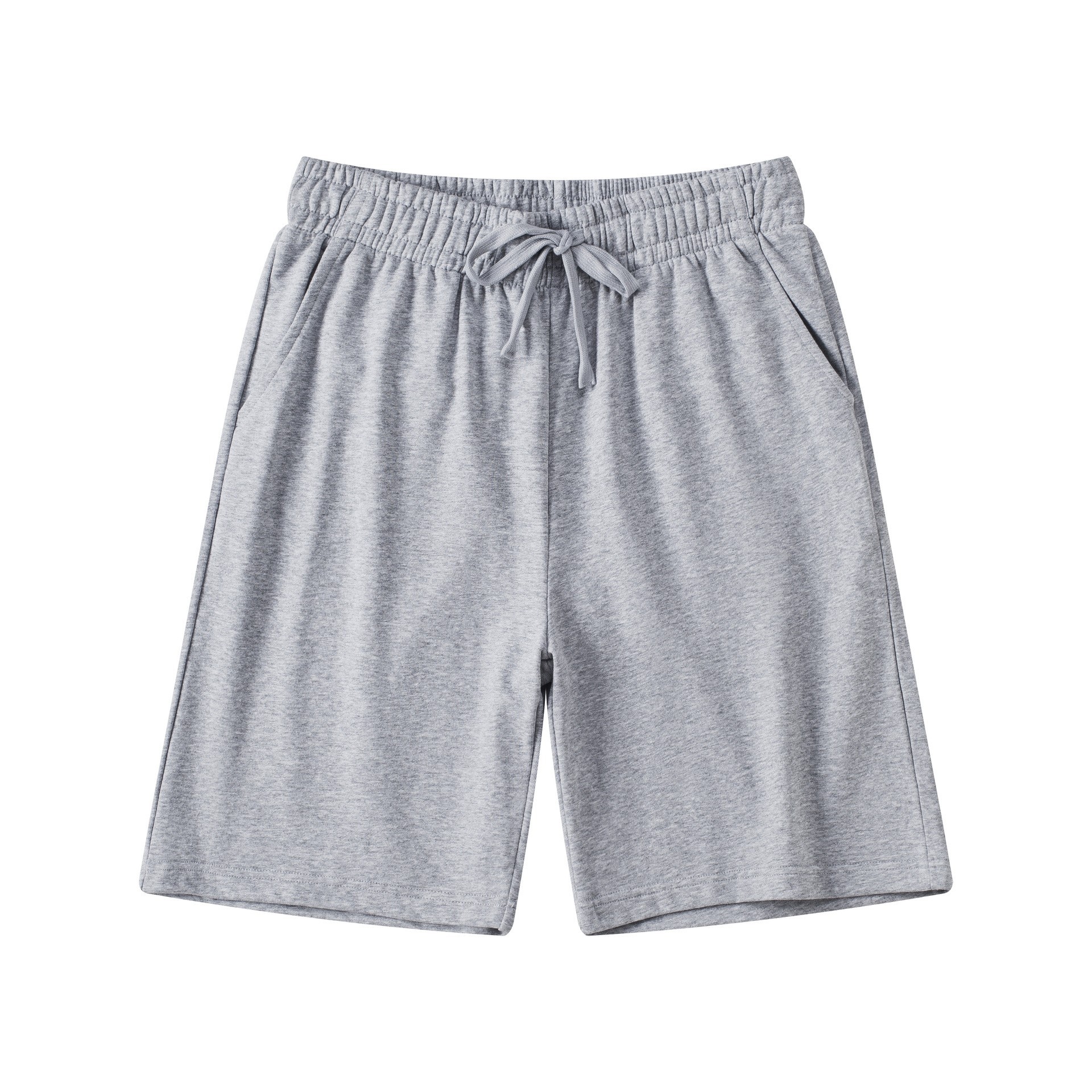 300g combed cotton knitted shorts for men and women, breathable summer sportswear and casual pants full figure
