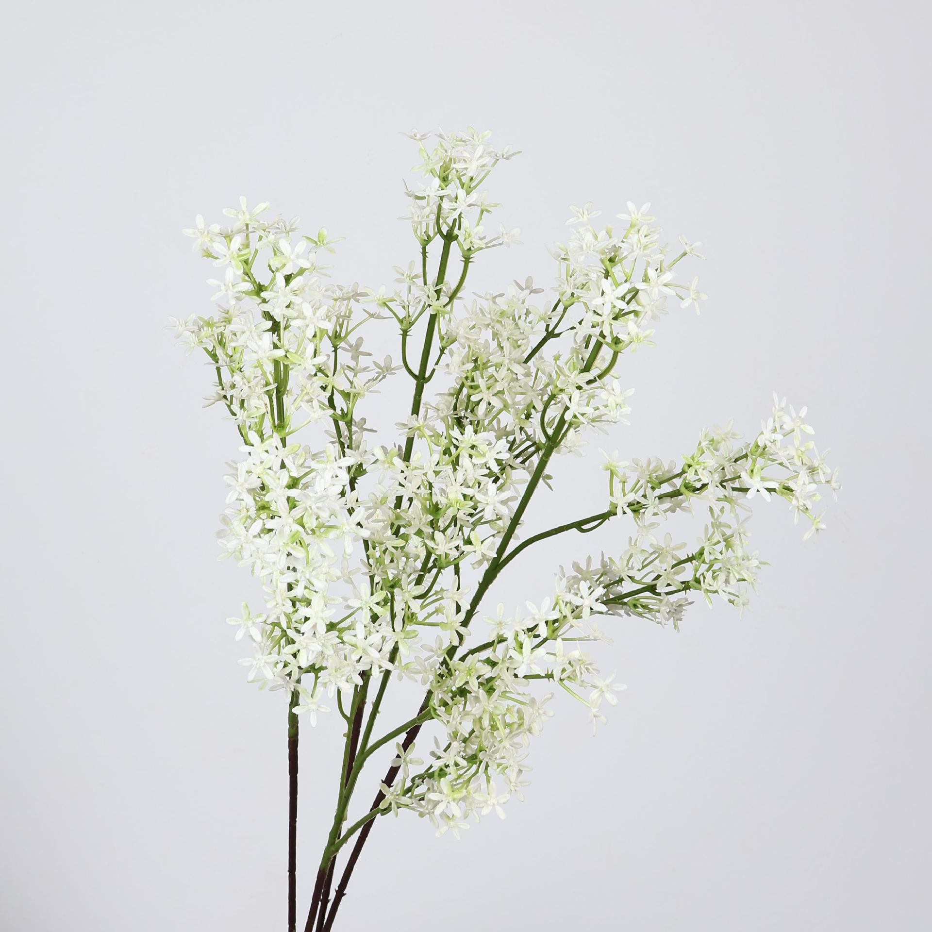 仿真银冠花小碎花野花仿真花造景装饰花假花婚礼布置插花花材花艺细节图