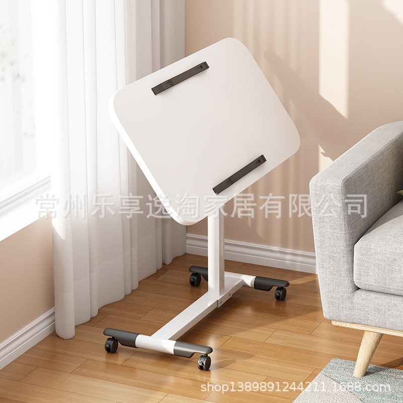 Foldable notebook computer desk, bedside table, 360-degree rotating table that can be raised and lowered, creative portable mobile small table Specification image