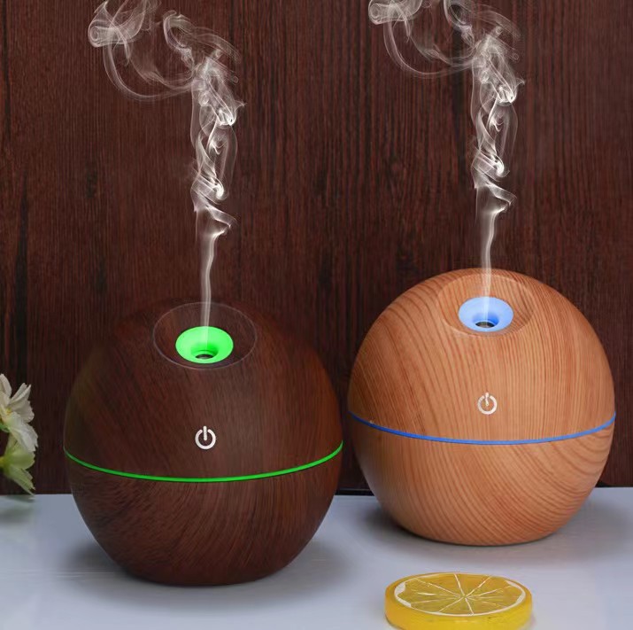 Humidificador esférico de madera humidificador de aire doméstico silencioso de gran capacidad oficina dormitorio aromaterapia rehidratación artefacto