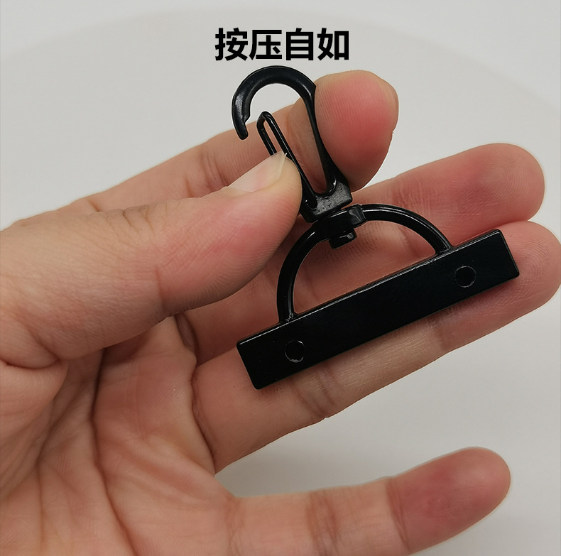 Electrophoretic black webbing button screws, black spring buckles, three-line hooks, wholesale in stock, special hardware buckles for lanyards and bags Application Scenario