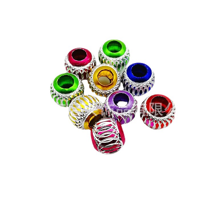 Carved watermelon-shaped (multi-color random mix) aluminum beads DIY jewelry accessories, loose beads in stock for wholesale Application Scenario