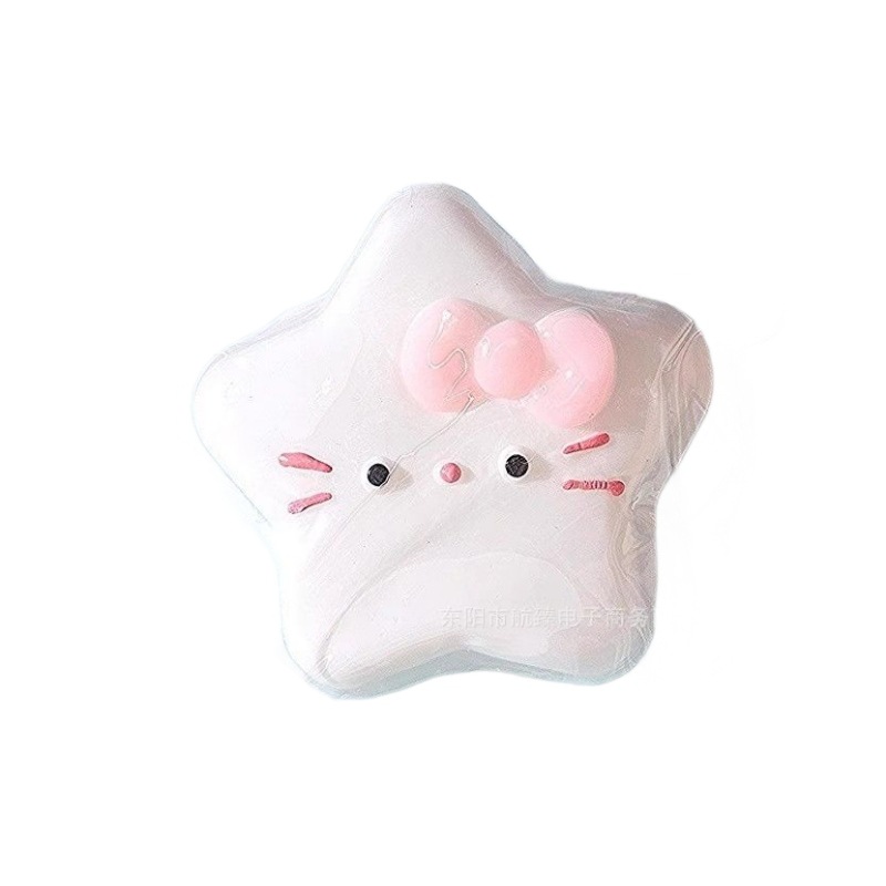Food-grade tprKT Star Cat Kneading Fun Girls' stress-relieving toy Creative gift KT Cat Head Pure handcrafted Kneading Item Picture