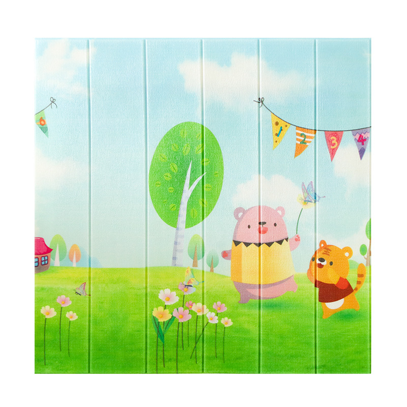 Factory Direct Sales Of Spring And Autumn 3D Wall Stickers, Self-Adhesive Foam Anti-Collision Wall Skirts And Waterproof Wall Stickers For Children's Rooms In Kindergartens Item Picture