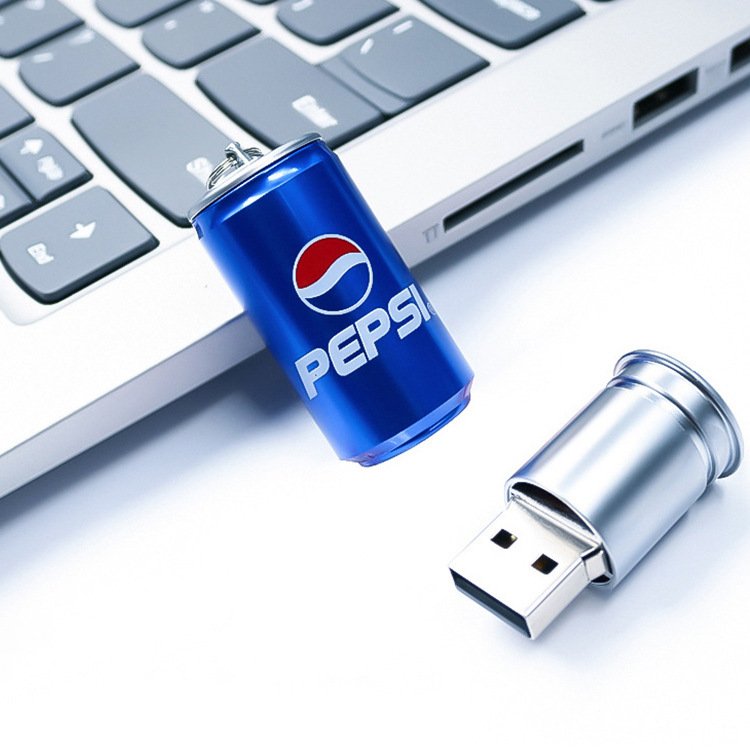 3.032g USB flash drive for canned cola, custom printing event gift, Pepsi advertising soda beverage can USB flash drive Application Scenario