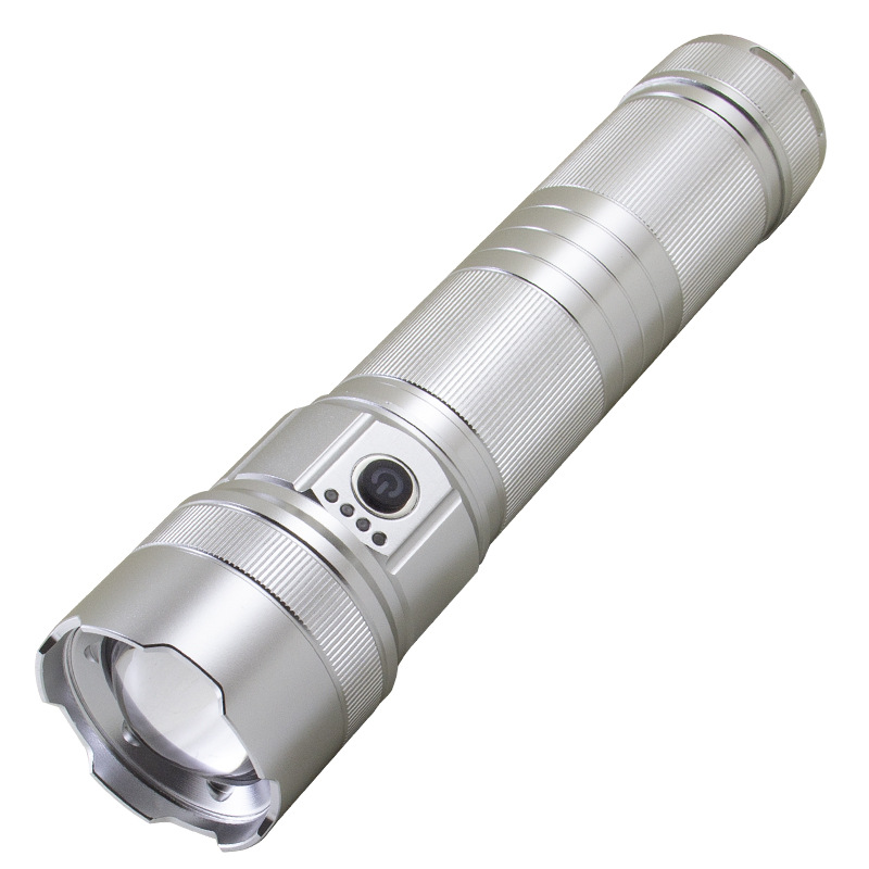 Cross-border high-intensity long-range zoom flashlight, white laser, outdoor patrol and exploration, multi-functional portable, high-power focusing Item Picture
