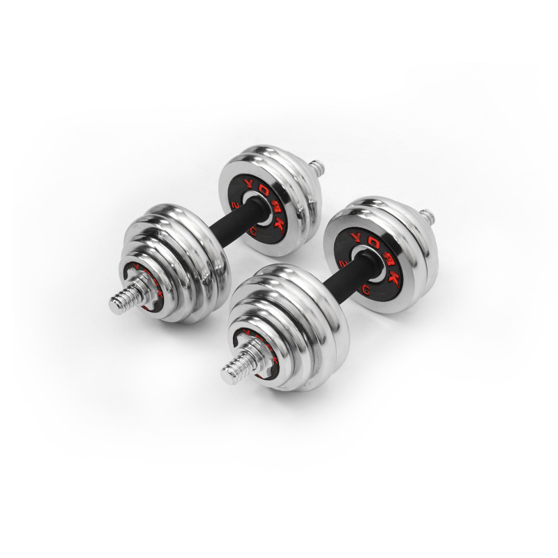 Linuo Fitness Dumbbells for men's home arm muscle training 20kg pair, 30kg barbell electroplated fitness equipment dumbbells