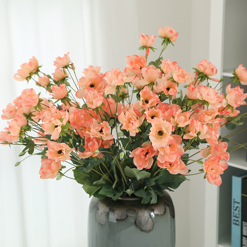 若惜高端天香牡丹花仿真花束婚庆软装家居装饰摆件假花玫瑰花批发产品图