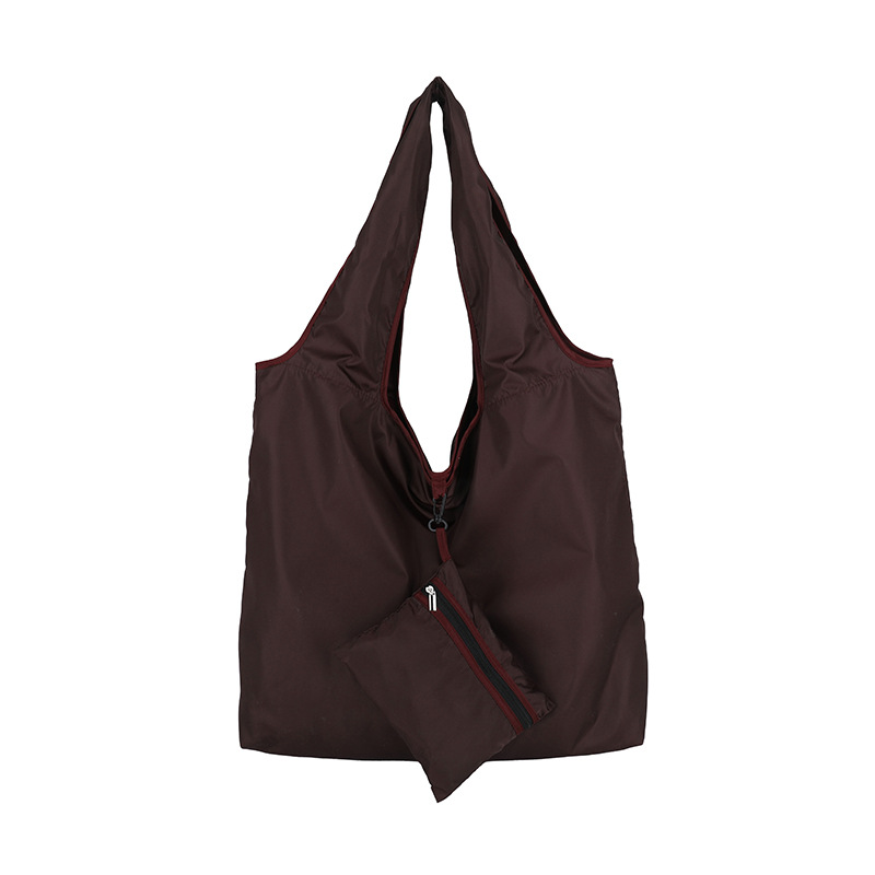 2026新款韩版折叠购物袋大容量收纳袋防水超市手提托特包环保布袋白底实物图