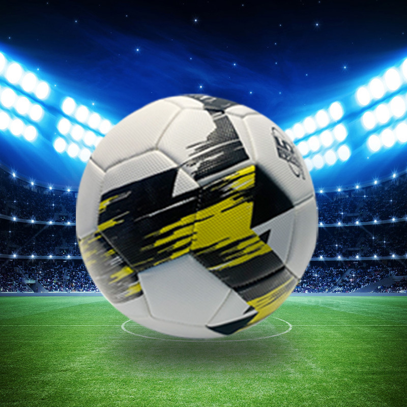 Wholesale of machine-sewn rubber inner liner diamond-patterned footballs in various styles, No. 5 wear-resistant and explosion-proof adult and student competition footballs Specification image