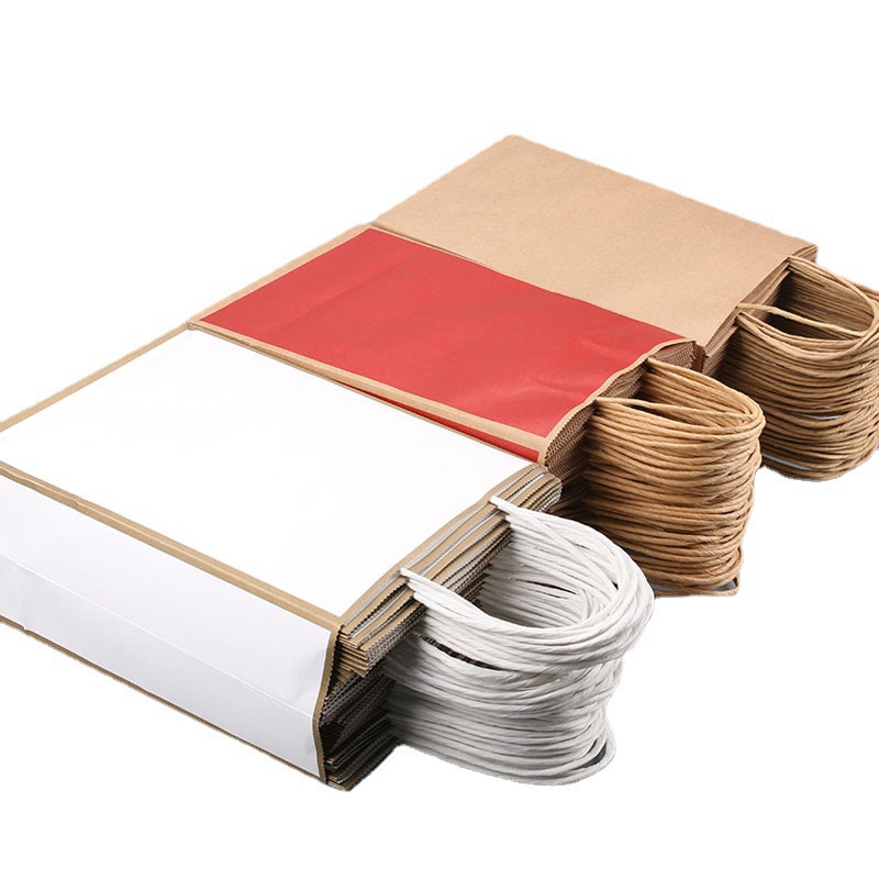 Customized kraft paper handbags, gift paper bags, takeout packaging bags, hand-held bags, custom-made hand-held paper bags Item Picture