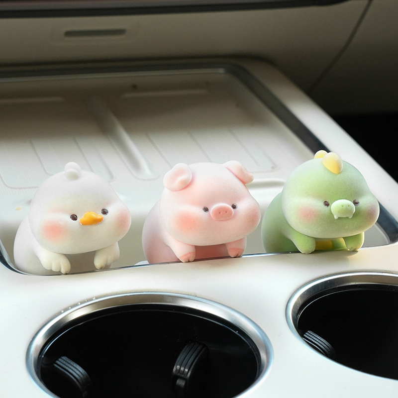 毛茸茸治愈系趴趴摆件工位电脑桌面摆件汽车中控显示屏装饰品可爱细节图