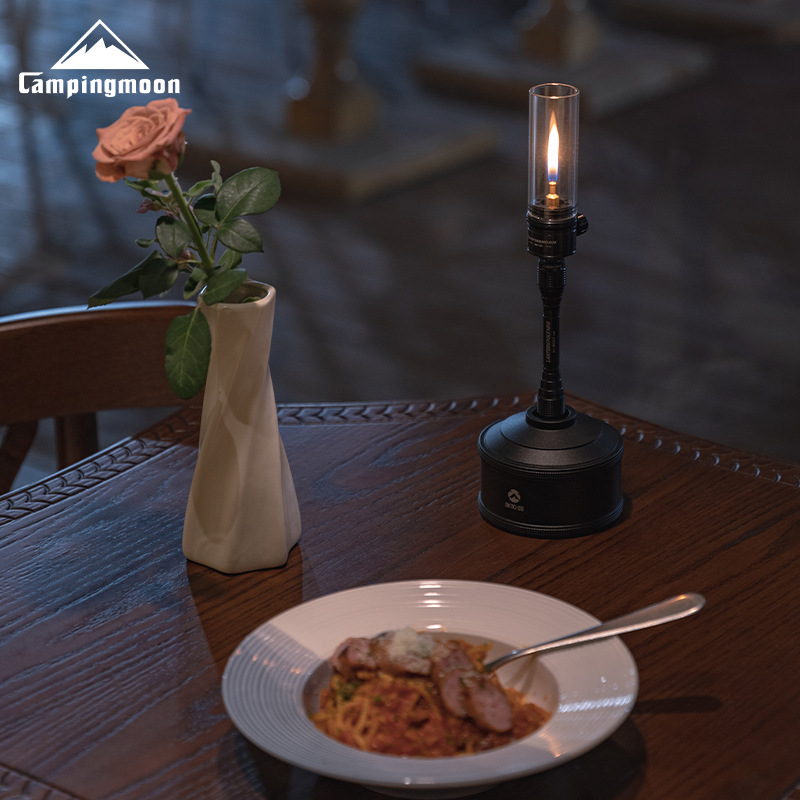 Koman BKT-1D black gas coreless candle lamp tent gas lamp lamp Atmosphere camping flat gas straight tube candlelight lamp Application Scenario
