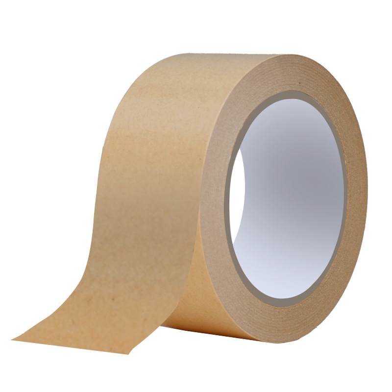 Kraft paper tape, strong adhesive, writable and tear-off, box sealing tape, packaging and sealing tape, photo frame and picture mounting tape Item Picture
