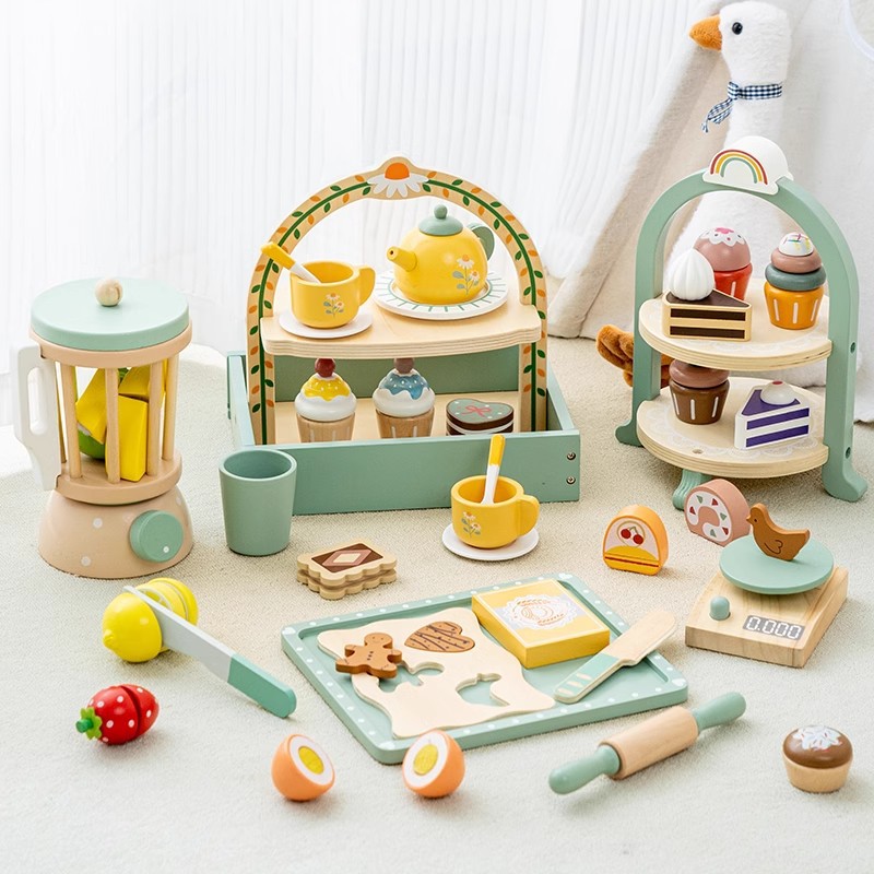 Free shipping, role-playing simulated teapots and tea sets, girls' afternoon tea, kitchen children's toys, kindergarten birthday gifts Specification image