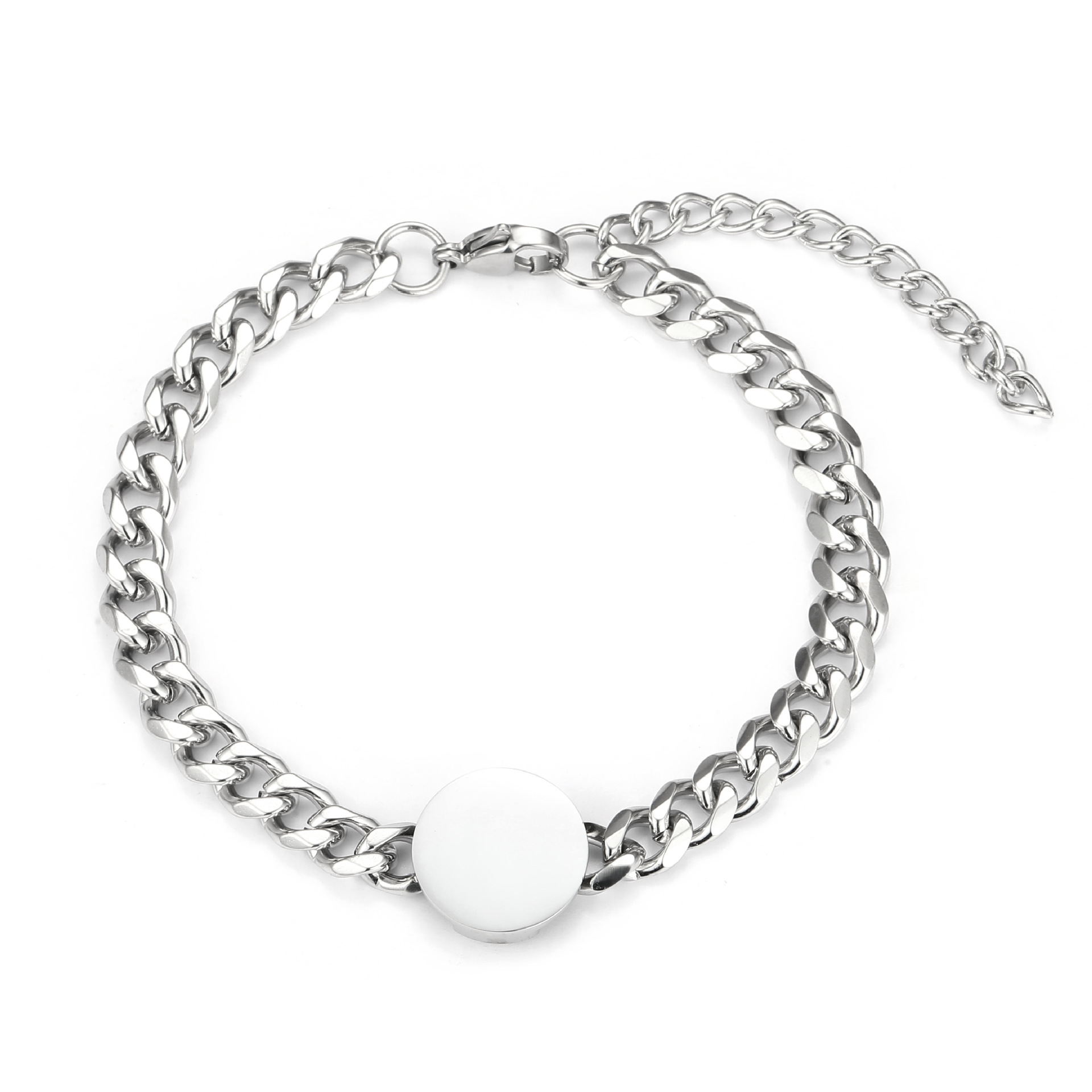 European and American cross-border simple titanium steel bracelet, non-fading accessory, popular stainless steel bracelet, hip-hop couple accessory chain Application Scenario