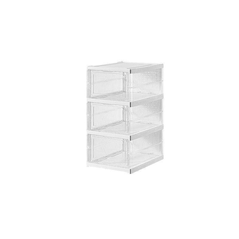 No installation required, thickened shoe box, transparent shoe cabinet storage box, simple home shoe rack, plastic foldable shoe cabinet with lid Item Picture