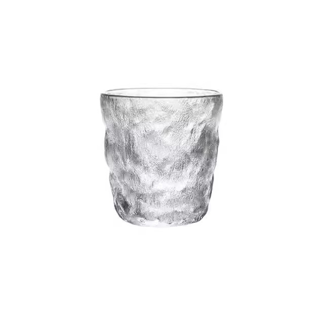 Glacial-patterned glass cups, water cups, beverages, women's summer home milk tea cups, men's ins style drinks details Picture