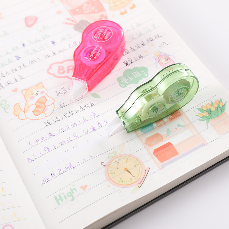 Wholesale of stationery correction tapes for primary and secondary school students, office and study supplies, and correction tapes. 5-meter correction tapes are directly supplied by the manufacturer Specification image