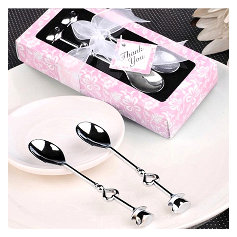 Wedding gifts, wedding return gifts, practical small gifts, love couple coffee spoons, stainless steel tableware advertising promotion Item Picture