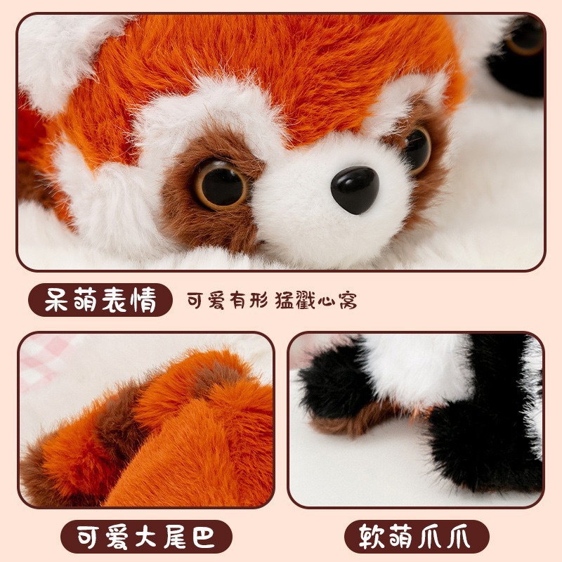 2026 New style Transform Panda Flip Panda Plush toy, Giant Panda Doll, Raccoon Doll Birthday present Application Scenario