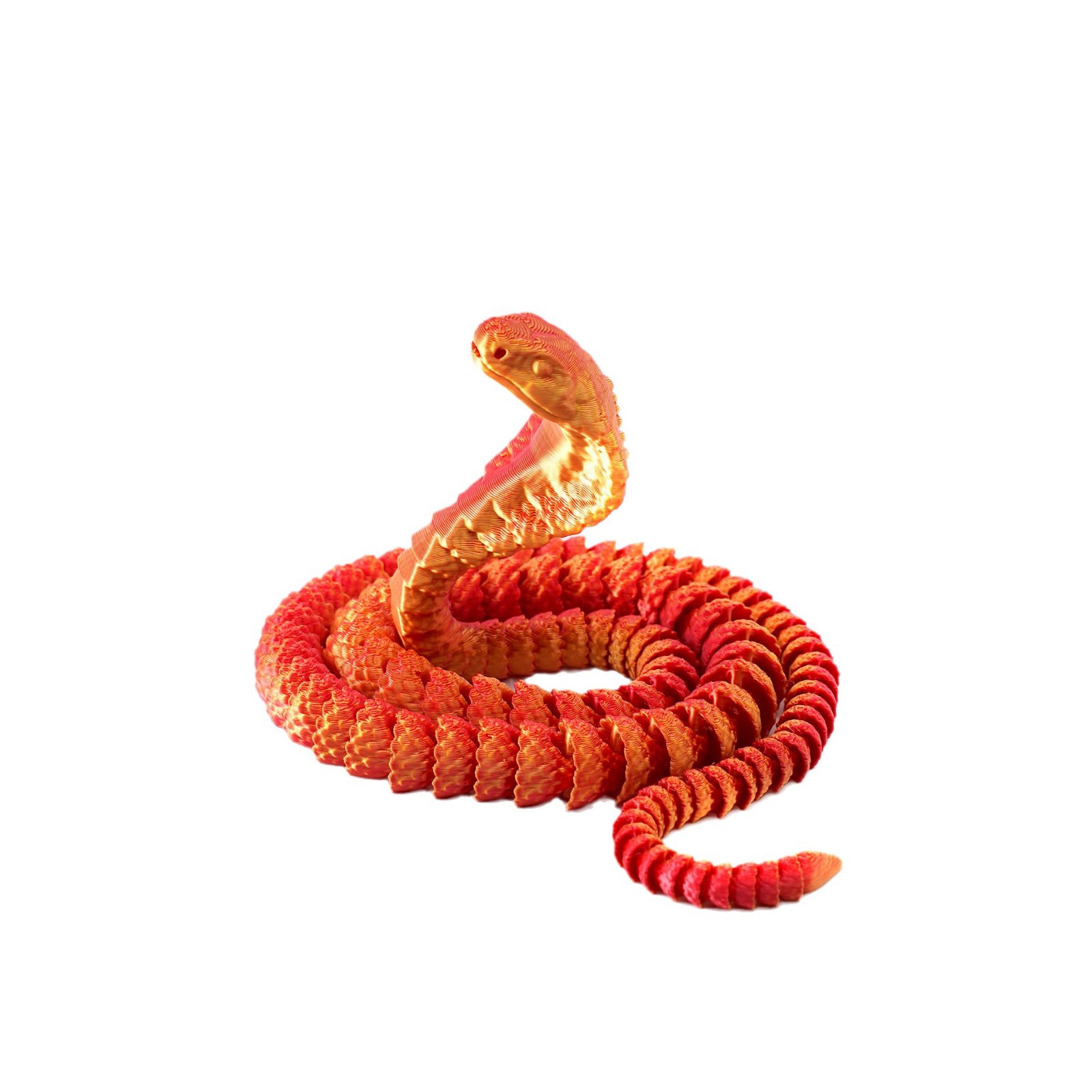 3D printed cobra hot-selling, articulated, movable handicraft, gift, Internet celebrity, creative figurine, dreamy Item Picture