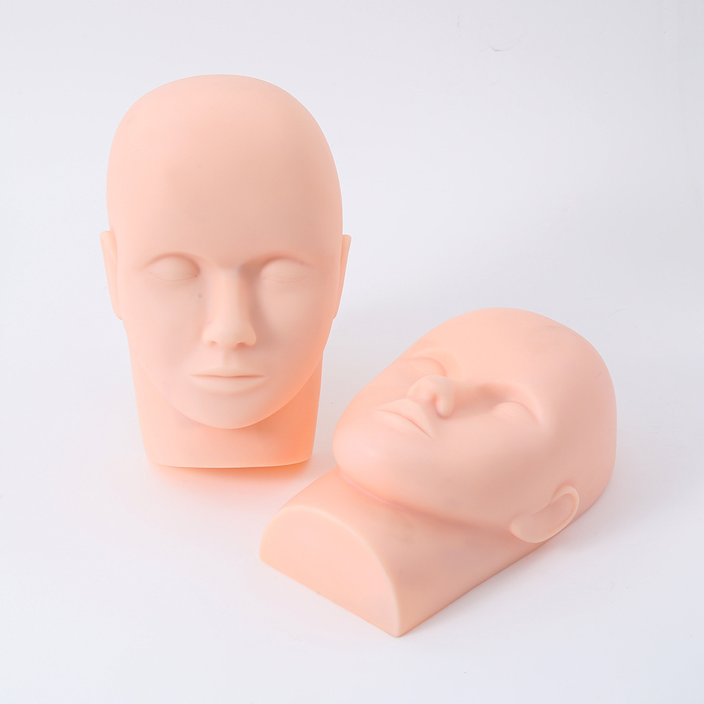 新款硅胶纹身练习人脸真人肤质仿真模型表情肌理刻画纹身机构专供